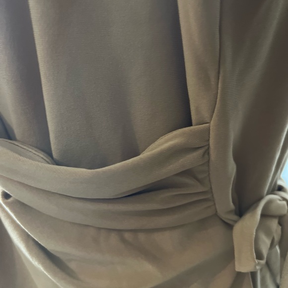 Express; Butterscotch off the shoulder wrap top - Picture 6 of 8